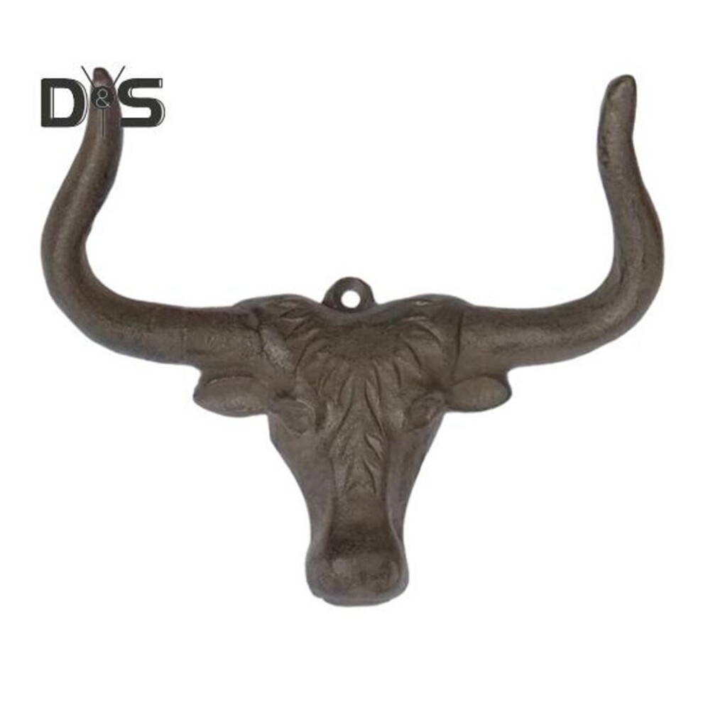 Cowboy Hat Rack Cast Iron Western Longhorn Cowboy Hat Holder Hooks Wall Mounted Hat Hanger for Closet Bedroom Hat Storage