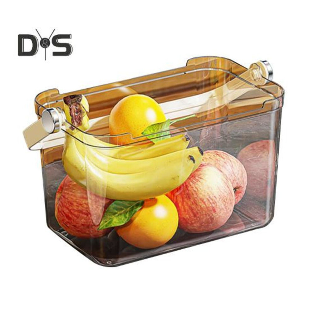 (as the picture, B) Fruit Basket Storage Box with Foldable Handle Food Grade BPA Free Large Capacity Multi-Functional Stackable Container