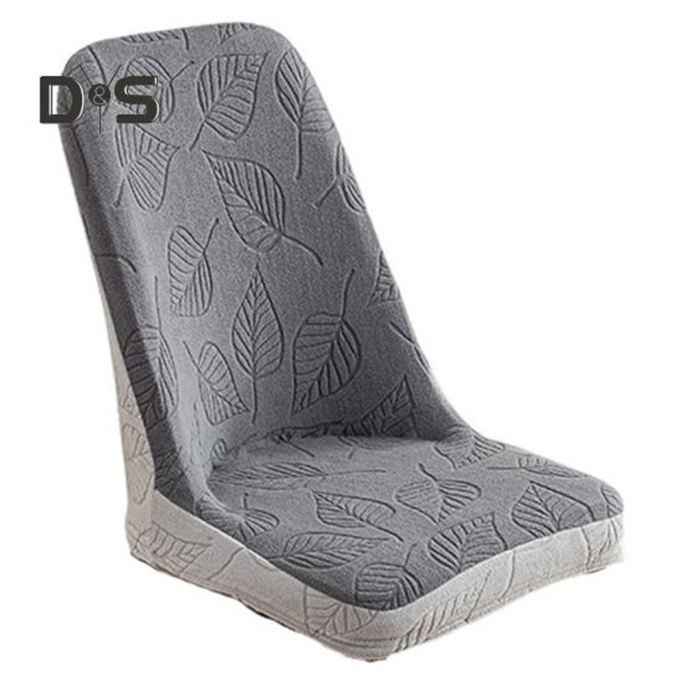 (grey) Chair Cover Dustproof Stretchable Soft Fabric Prevent Cat Scratching Elastic Bottom Anti-slip Chair Protective Sleeves for Dinning Chair