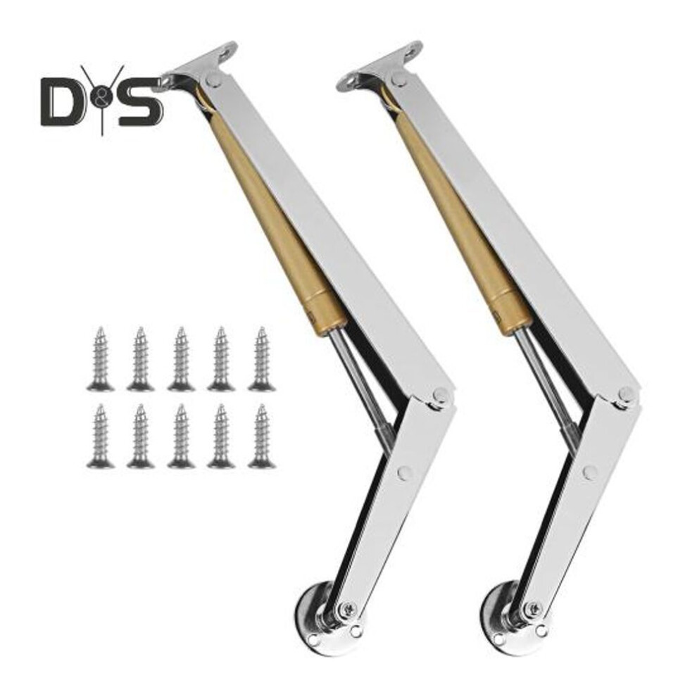 Lid Support Hinges Bed Box Hinges 15kg Load Capacity Rustproof Adjustable Angle Easy Installation Gas Lift Support Hinges Set