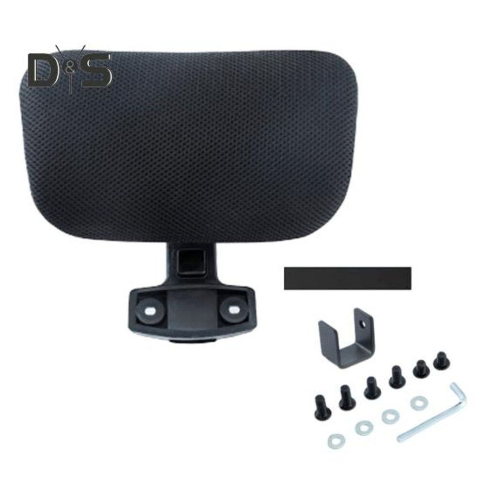 (as the picture, B) Office Chair Headrest Attachment Head Support Cushion Adjustable Height Angle Breathable Mesh Universal Chair Head Pillow