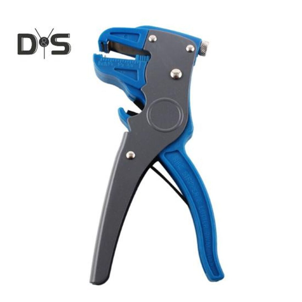 (blue) 1/3 Pcs Automatic Wire Stripper And Cutter Tool Quick Stirp Anti-slip Handle Portable 10-24 AWG Stripping Self-Adjusting Strength 2 in 1 Cable