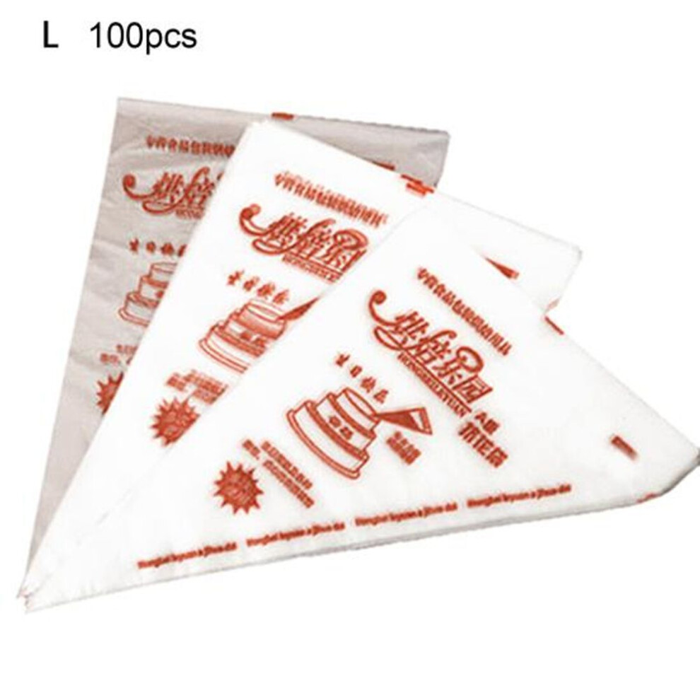 (L) 100Pcs Mini Flower Bag Lightweight Unique Disposable Plastic Piping Icing Bags