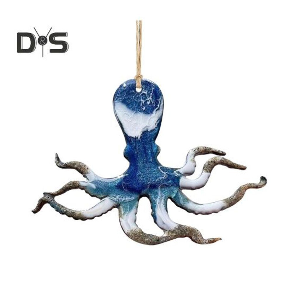 (as the picture, Octopus) Ocean Vow Hanging Decoration Home Office Indoor Outdoor Wall Art Acrylic Turtle Dolphin Octopus Mermaid Love Heart Sea Animal Hanging Ornament Pendant