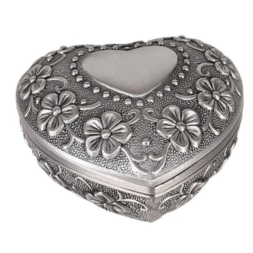 Gift Box Compact Decorative Heart shaped Romantic Women Girls Jewelry Case for Valentine's Day