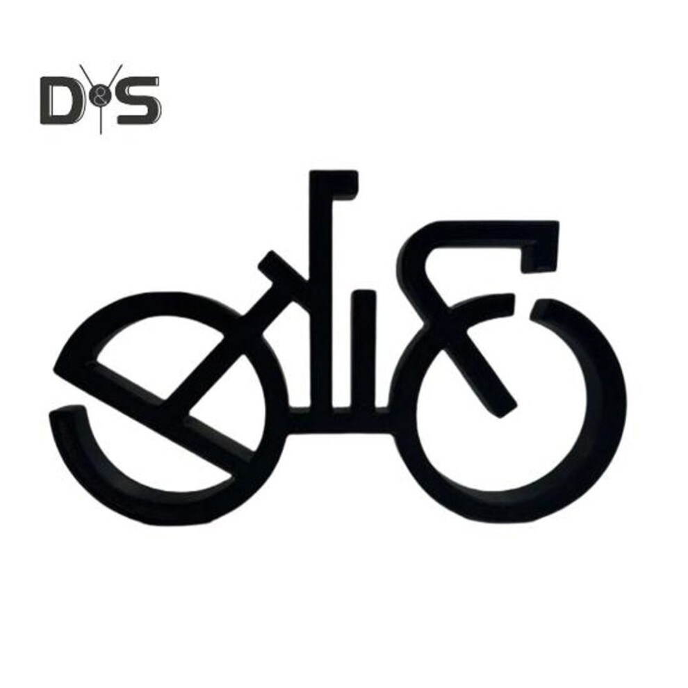 (as the picture, S 2) Minimalistic Bicycle Sculpture Abstract Wire Frame Road Mountain Bike Silhouette Statue Figurine Desktop Decoration Ornament Cyclist Present