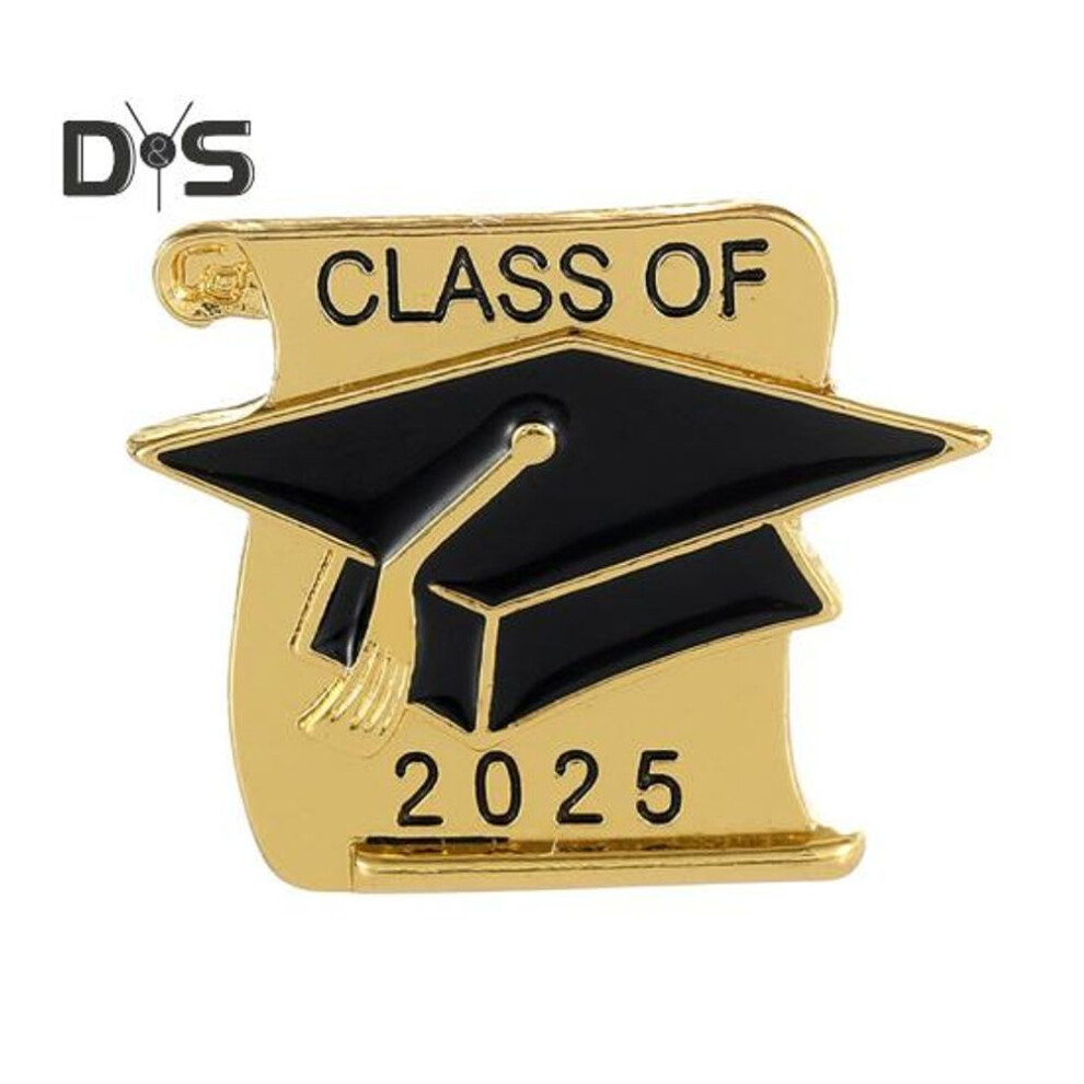 (as the picture, A) Bachelor Hat Brooch Pin Lightweight Durable Alloy Symbolic Friendship Pin Smooth Surface Brooch Suit Coat Badge