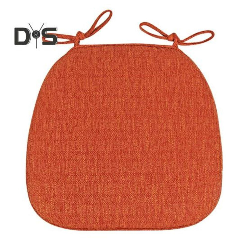 (orange) Winter Seat Cushion Stuffed Anti-slip Bottom Detachable Slow Rebound Pressure Relief Seat Pad Thickened Living Room Office Chair Sofa Cushion