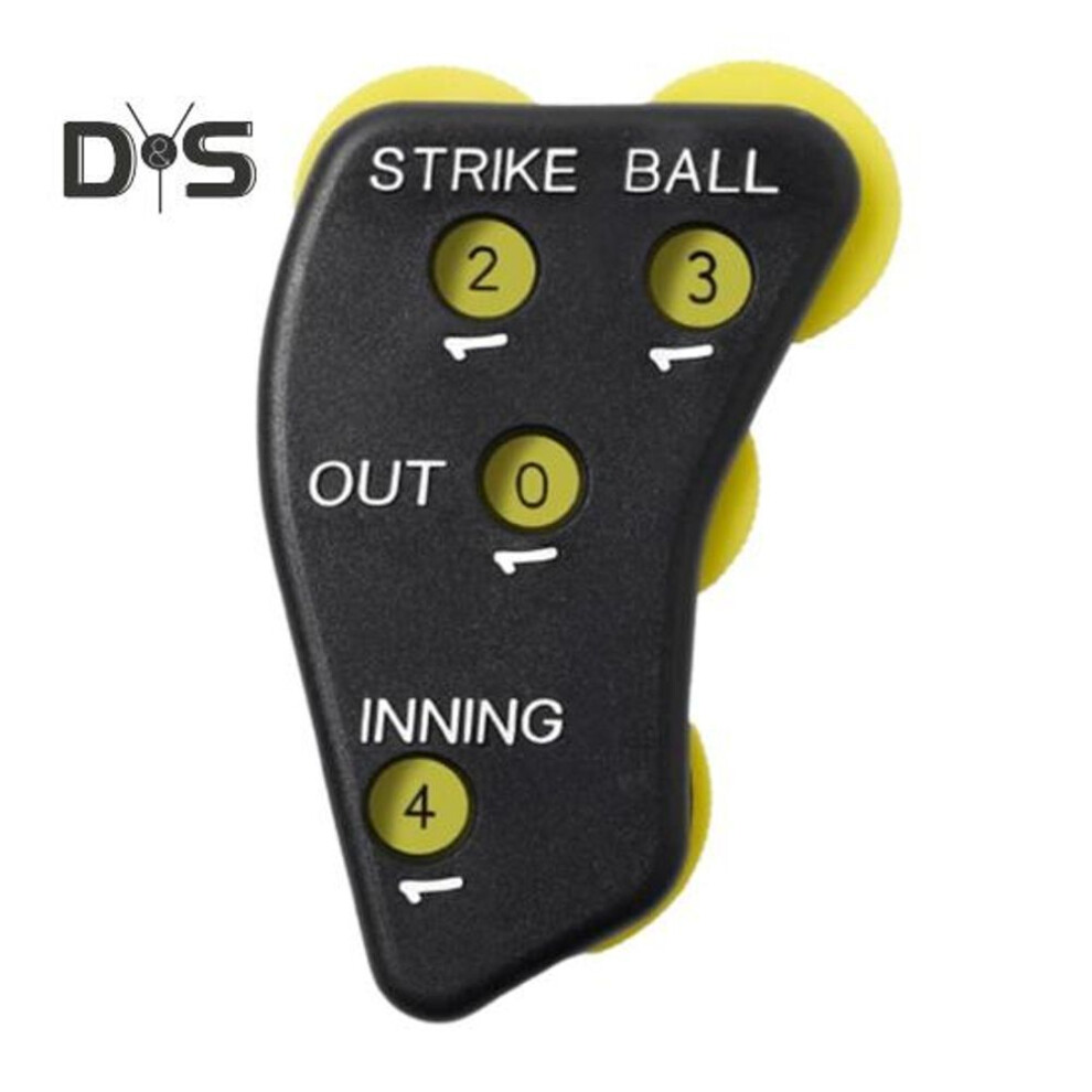 (as the picture, 1pc) 1pc/2pcs 4 Wheel Baseball Umpire Clicker Softball Referee Equipment Ball Strike Pitch Counter Clicker For Scorekeeper Recording Outs And Innings Balls