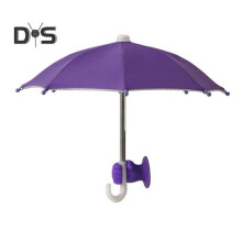(purple) Phone Umbrella with Fist Suction Cup UV Protection Universal Mini Windproof Sun Shade Mobile Phone Umbrella Phone Accessories