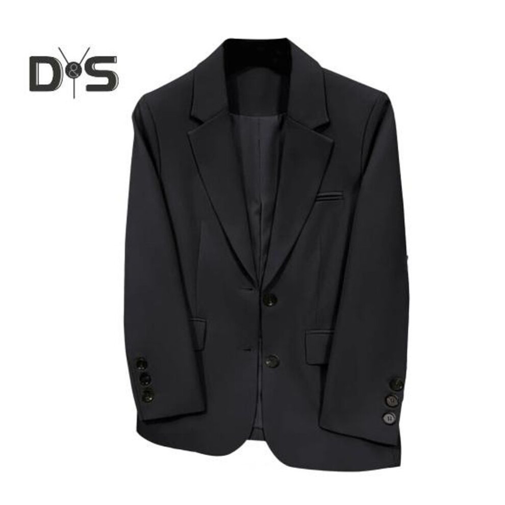 (black, XXXL) Women's Casual Blazer Lapel Collar Sring Autumn Jacket Office Lady Vintage Loose Suit For Daily Wear Business Leisure Time