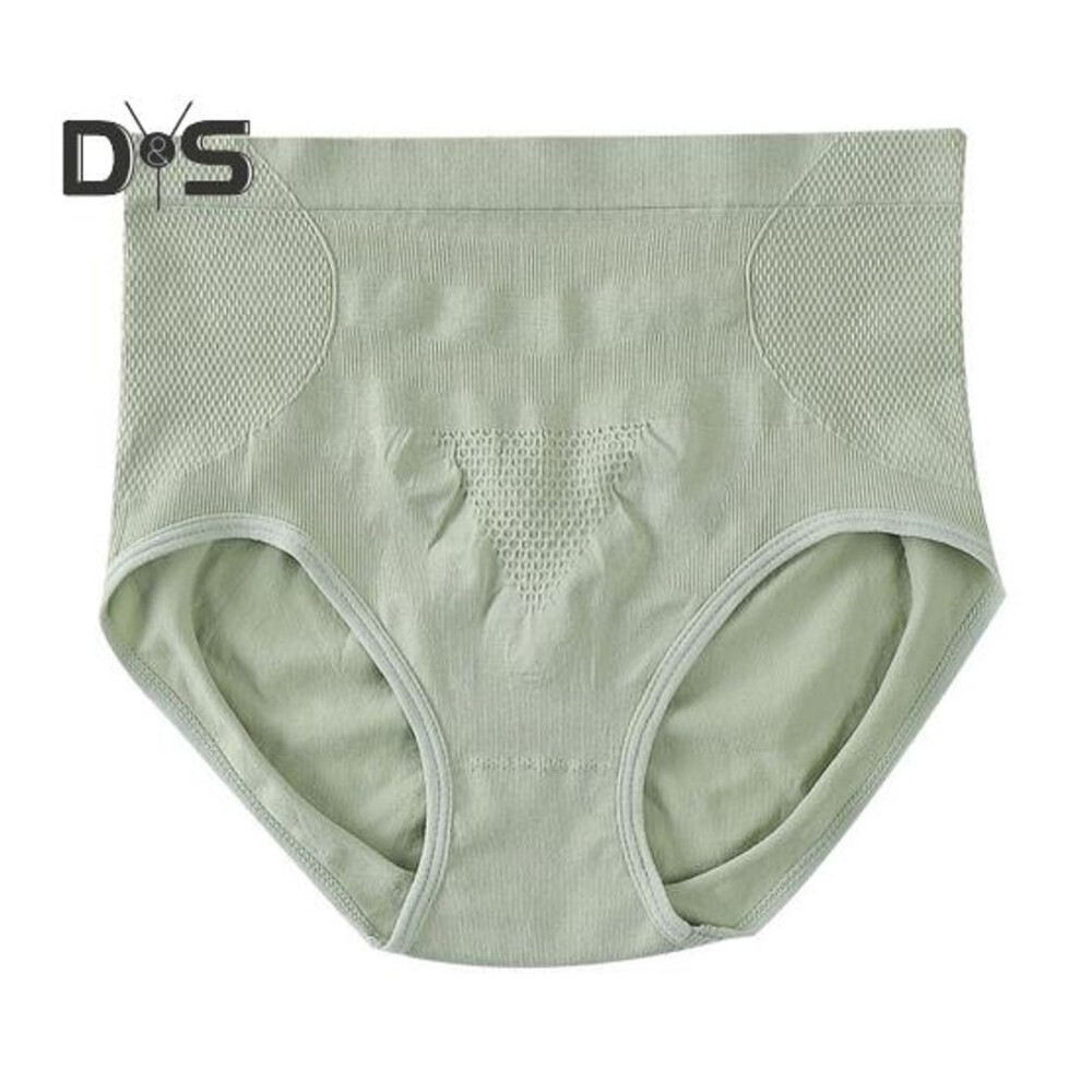 (green, 2XL) Women High Waist Shaping Panties Breathable Body Shaper Slimming Tummy Underwear Butt Lifter Seamless Briefs Shapewear