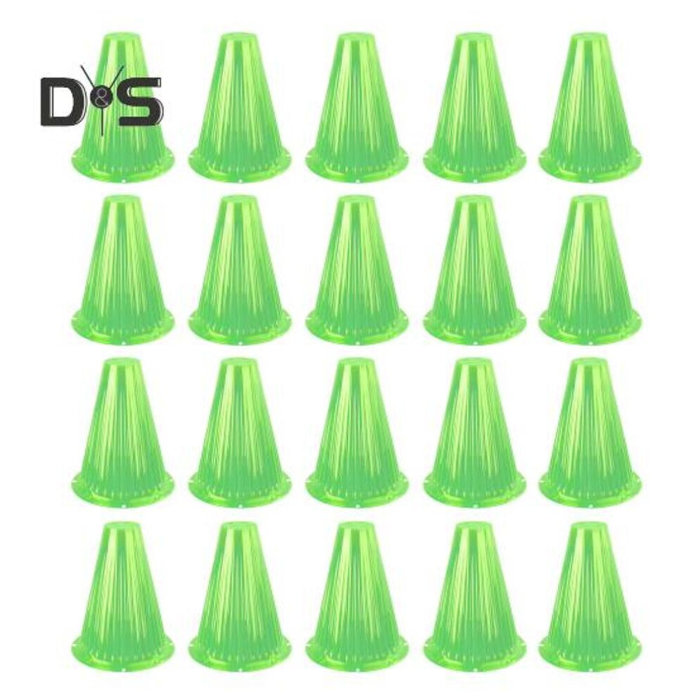 (transparent, 20PCS) Garden Plants Cloches Transparent Plants Mini Greenhouse Reusable Bell Plant Protector with Rotary Vent Cover for Flowers Vegetables Seedlings