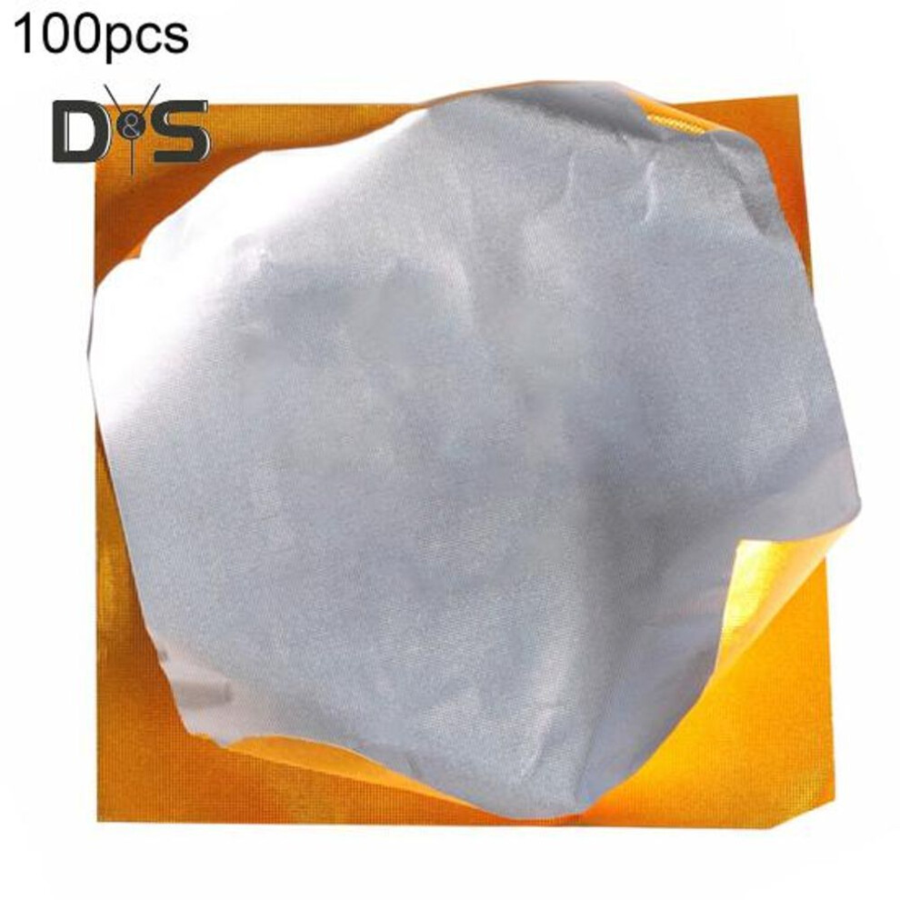(as the picture, 10cm) 100pcs Aluminum Foil Paper Waterproof Wrapping Portable Heat Resistant Fadeless Chocolate Wrapping Paper Kitchen Supplies