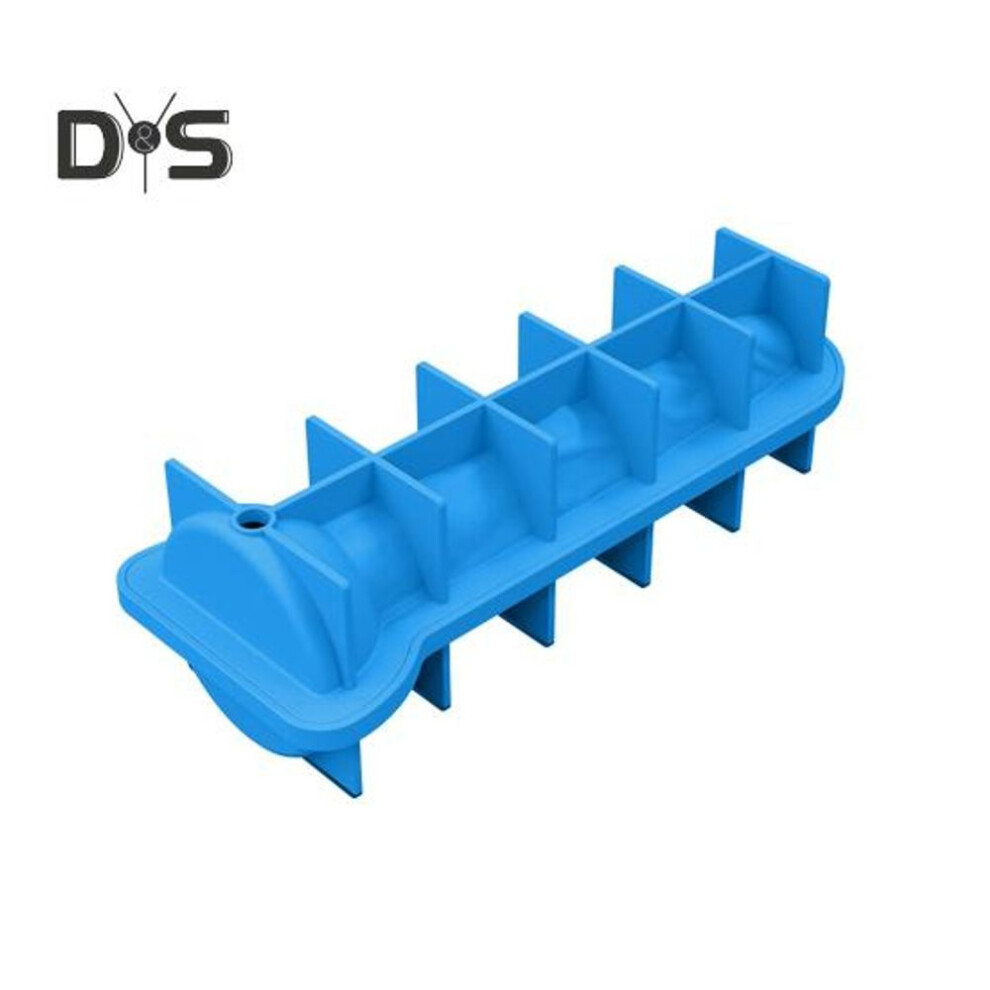 (blue) Ice Tray Mold Pennis Shape Thick Leakproof Easy Release DIY Drinks Ice Cube Mold Party Ice Maker Chilling Whiskey Cocktails Make Ice Block