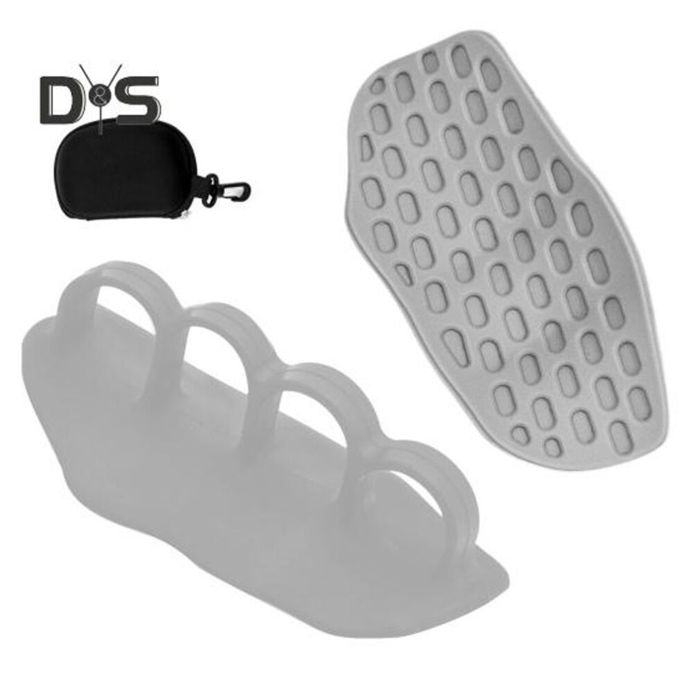 (grey, B) 1 Pair Weight Lifting Grips Anti-slip Silicone Men Women Gym Workout Grips Hand Palm Protection Dumbbell Pull-up Exercise Training Fingerless Gloves