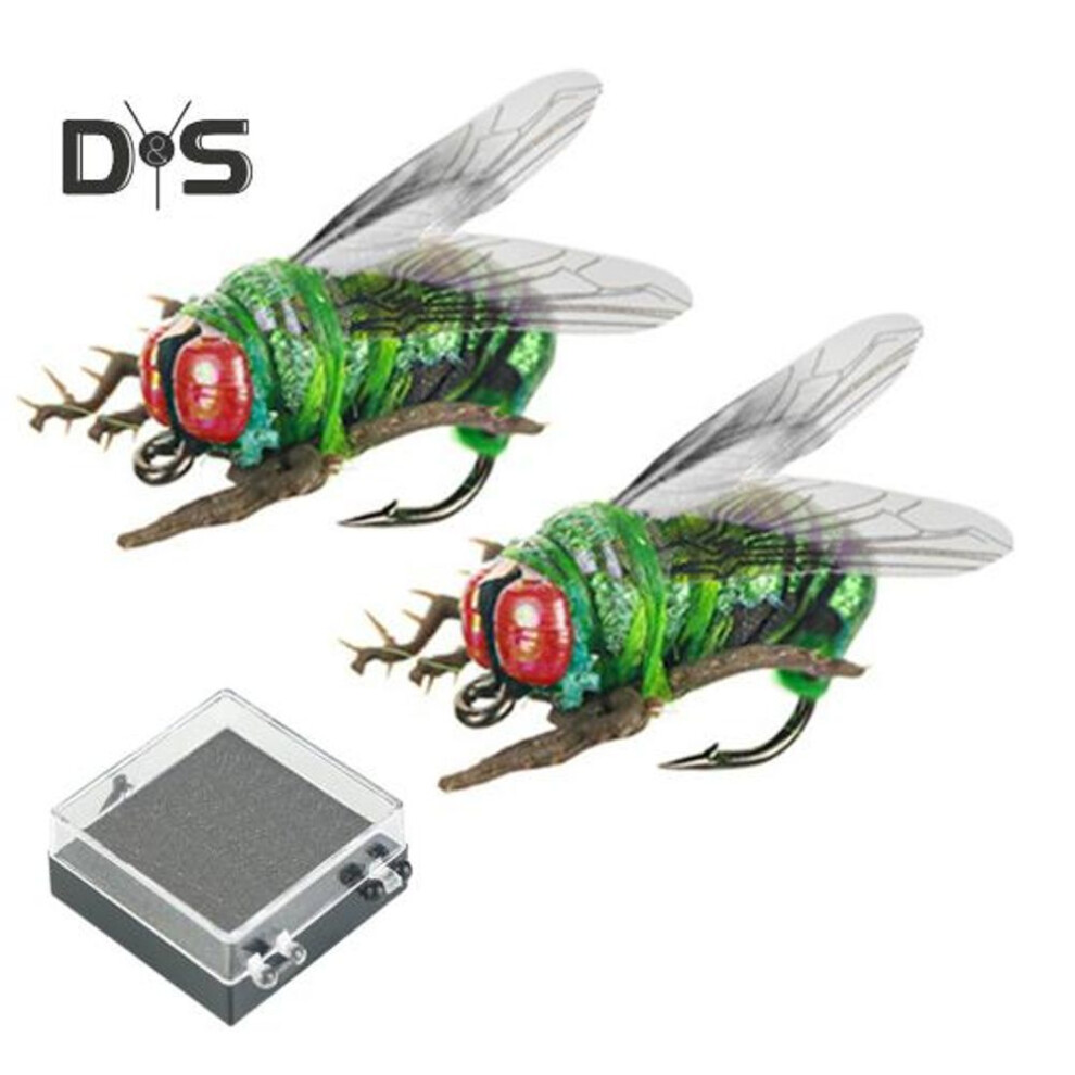 (as the picture, A) 2pcs 14-25mm/0.2-0.38g Floating Fly Fishing Lure With Hook Realistic Topwater Bionic Bee Bait Freshwater Saltwater Bass Trout Fishing Accessories