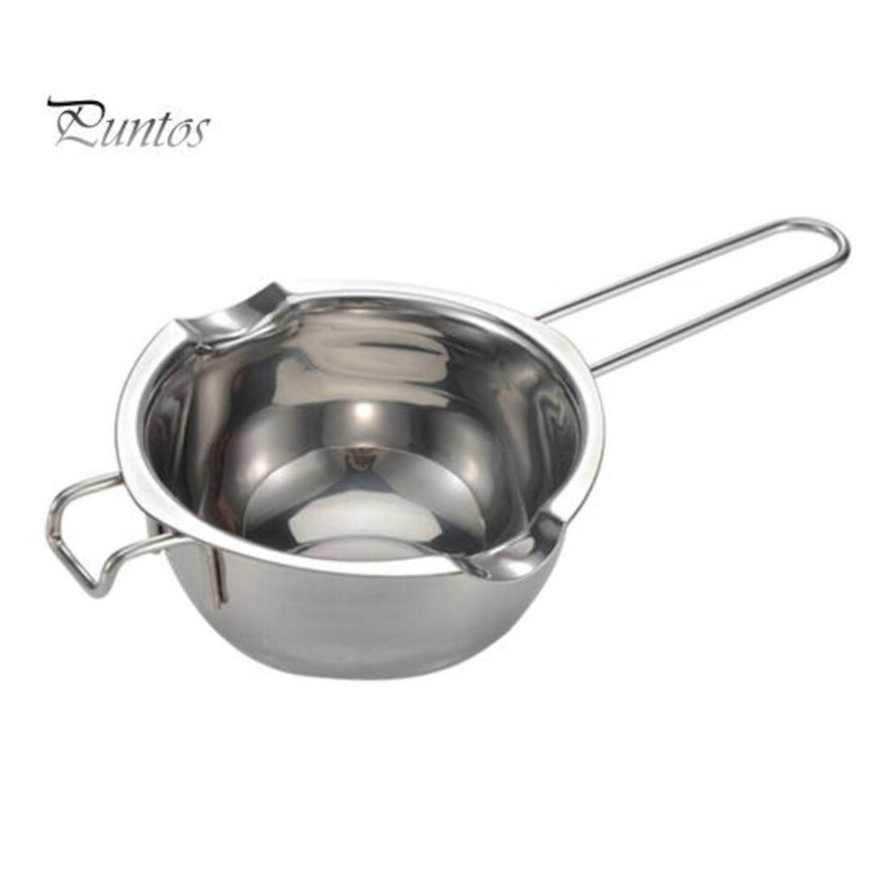 (as the picture, 400ML) Stainless Steel Melting Pot For Wax Soap Chocolate 400/600ml Wax Melting Boiler Homemade Craft Gadget For Candle Making Baking