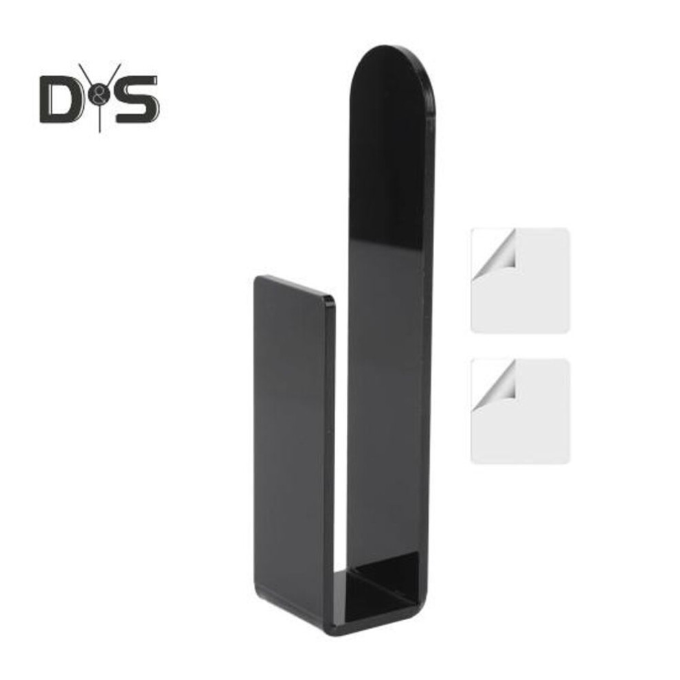 (black) Wall Mounted Hat Hook Acrylic Baseball Cap Organizer Strong Adhesive Hat Holder Storage Rack For Wall Closet Door