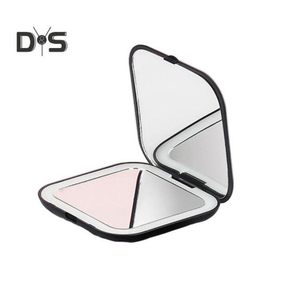 1 Set Makeup Mirror Portable Soft Light 5 Times Magnification LED Pocket Cosmetic Mirror Women Accessories