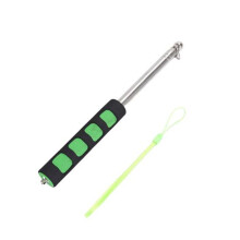 (green, 200cm) 140/200cm Lightweight Handheld Flagpole Comfortable Grip Sturdy Stainless Steel Telescopic Flag Pole