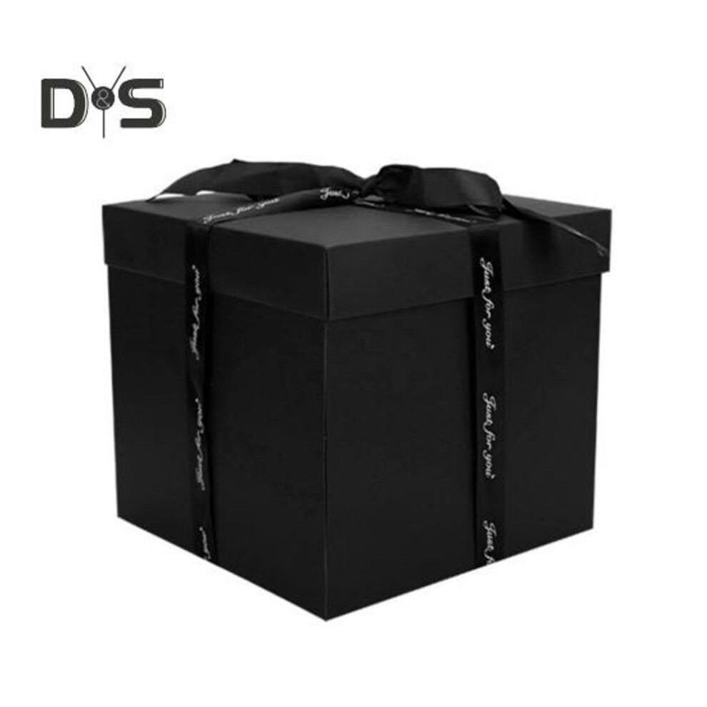 (black) Explosion Gift Box Preassembled Photo Album Pop Up Love Box DIY Scrapbooking Photo Display Box for Birthday Anniversary Wedding Memory Party
