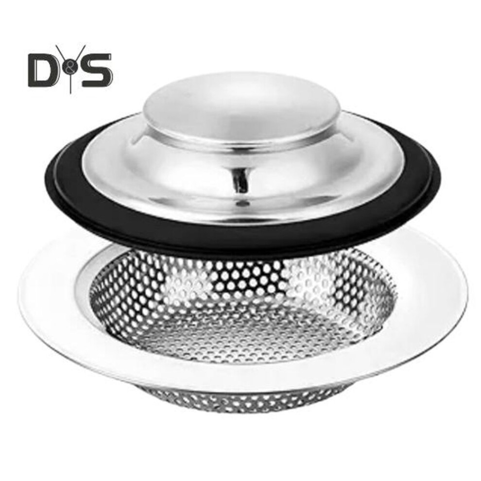 Stainless Steel Kitchen Sink Strainer Anti-blocking Hair Catcher Sink Garbage Disposal Drain Stopper Bathroom Bathtub Shower Drain Floor Filter