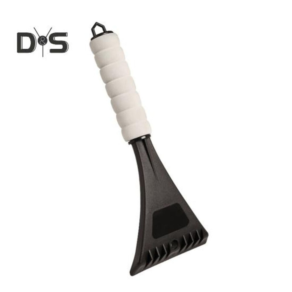 (black) Car Ice Scraper Anti-slip EVA Grip Handle Hangable Multifunctional Mini Heavy-duty Auto Windshield Defrost Snow Removal Ice Shovel Tool