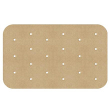 (brown) 100Pcs Food Grade Baking Paper Non Stick Durable Parchment Liner