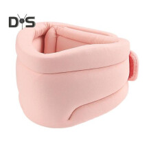 (pink) Neck Brace for Sleeping All-Round Support Anti Snoring Adjustable Neck Support Brace for Neck Correction Soft Foam Wraps Effective Neck Pain Relief