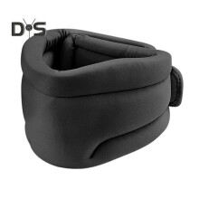 (black) Neck Brace for Sleeping All-Round Support Anti Snoring Adjustable Neck Support Brace for Neck Correction Soft Foam Wraps Effective Neck Pain Relief
