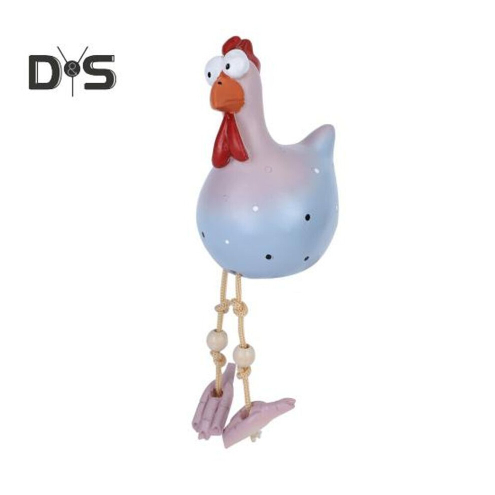 (grey) Big Eyes Hen Statue Resin Chicken Figurine With Long Legs Chicken Sculpture Outdoor Decor Ornaments For Garden Courtyard Balcony