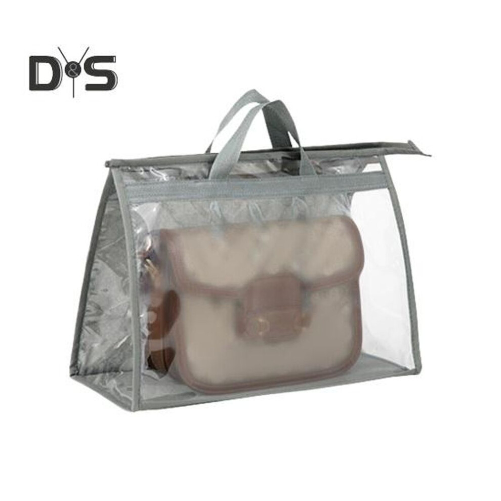 (as the picture, M) Handbag Dust Bag Clear Purse Storage Organizer with Handle Transparent Design Easy Identification Moisture-Proof Storage Bag