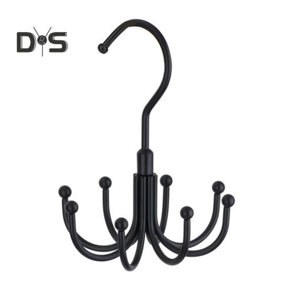 (black) Tank Top Hanger Rotatable Bra Organizer Solid Metal Construction Strong Load-bearing Sports Bra Holder Storage Rack