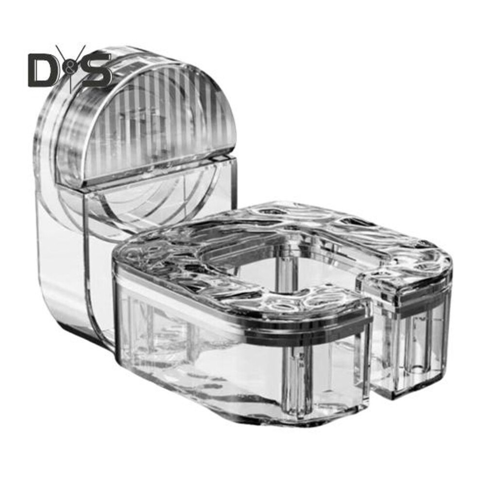 (transparent) Wall Mount Hair Dryer Rack Straightener Holder With Suction Cup Easy Rotation Angle Adjustment Easy To Install Hair Dryer Accessories Rack