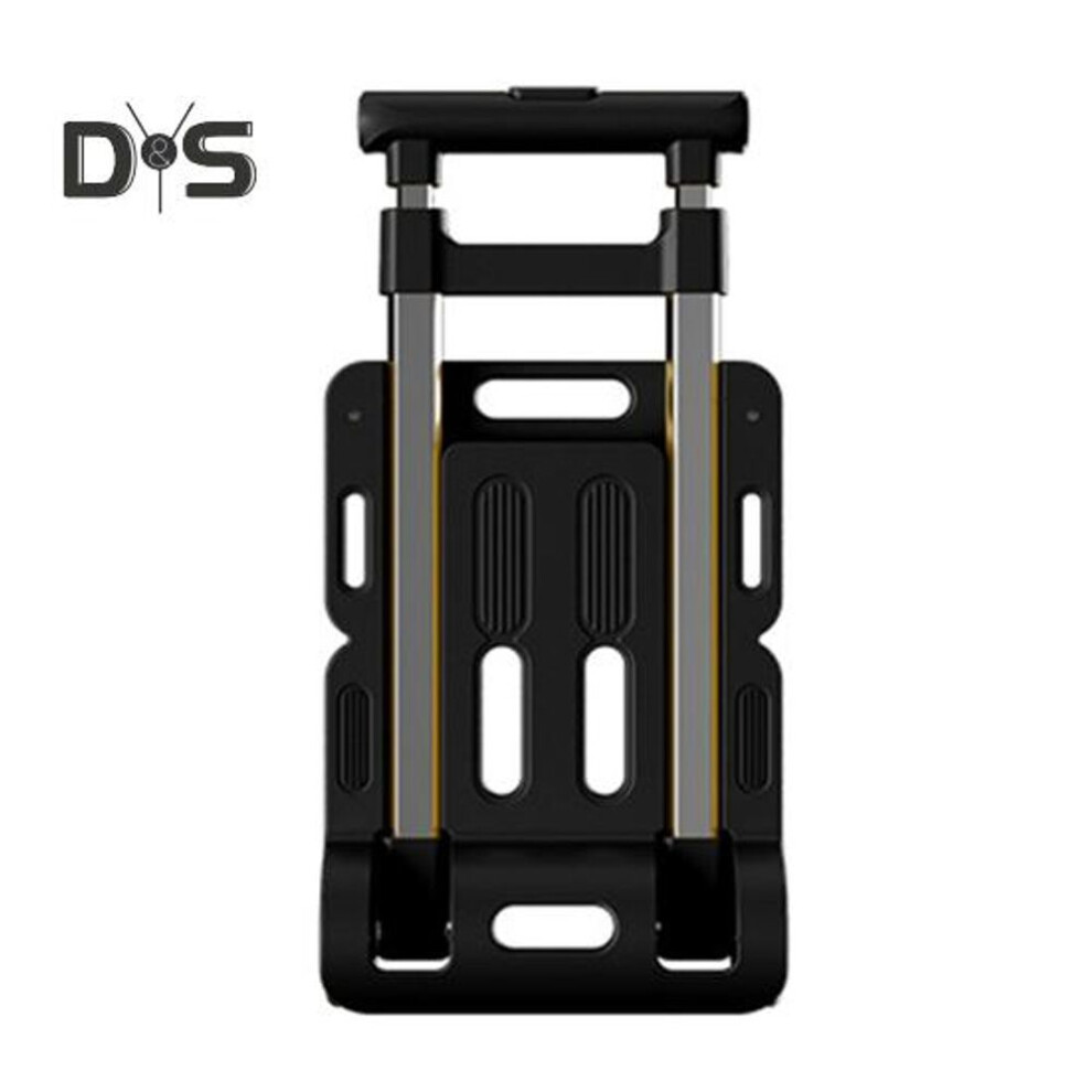 (grey) Folding Hand Truck with Wheels 110lbs Load-capacity Rustproof Corrosion Resistant Collapsible Trolly Portable Dolly Luggage Cart