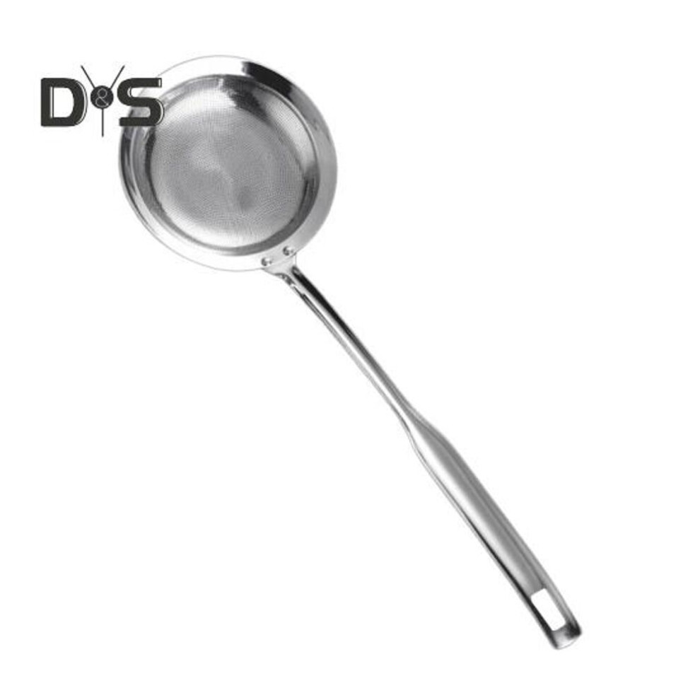 (as the picture, 10cm A) Stainless Steel Colander Spoon Strainer Fine Mesh Sieve Oil Filter Food Strainer Kitchen Gadget Long Handle Fine Mesh Strainer For Soup Tea Coffee