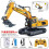 Remote Control Excavator, Alloy Remote Control Car, Excavator, Engineering Vehicle 1