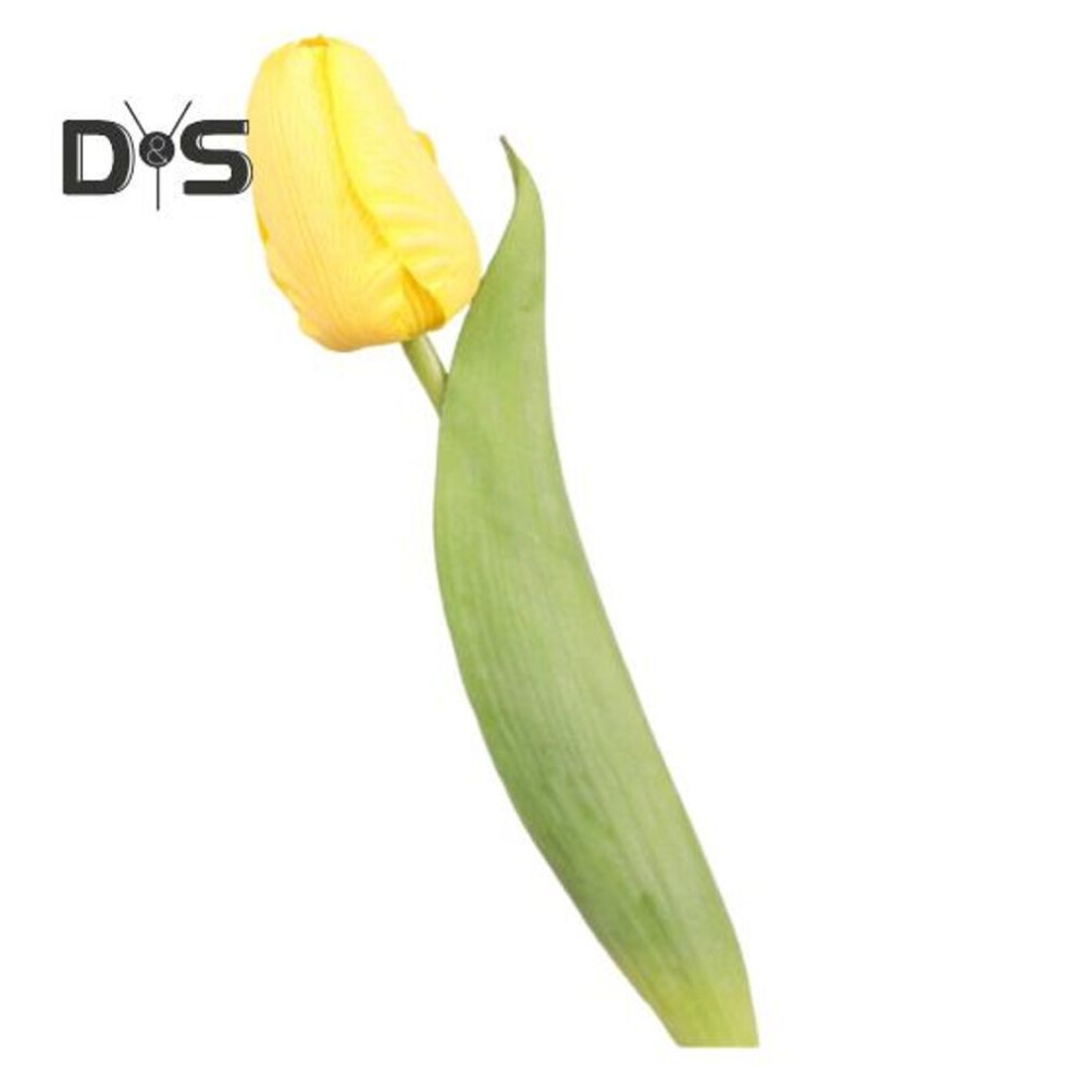 (yellow) Simulated Tulip 37cm Artificial Tulip Faux Silk Fake Tulip Flower Bulk For Vase Wedding Home Decor Spring Parties Mother's Day Gift