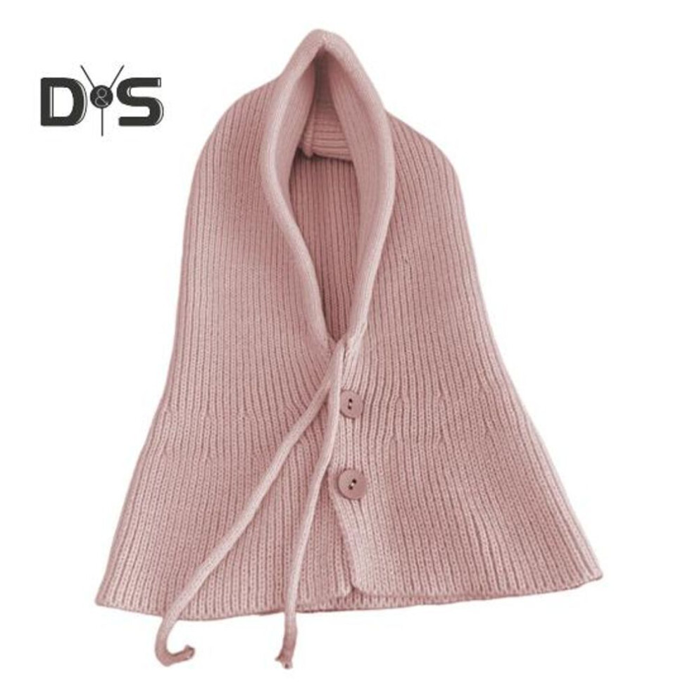 (pink) Women Winter Balaclava Hat Thick Warm Knitted Button Closure Windproof Cycling Headwear Adjustable Full Protection Outdoor Travel Cold Weather Skiing