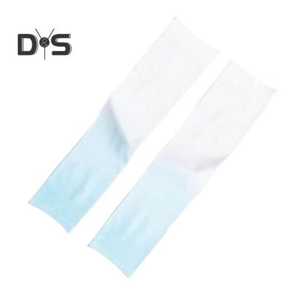 (blue) Sun Protection Arm Sleeves for Men Women Compression Cooling Arm Sleeves Athletic Sports Sunscreen Arm Cover for Football Golf Driving