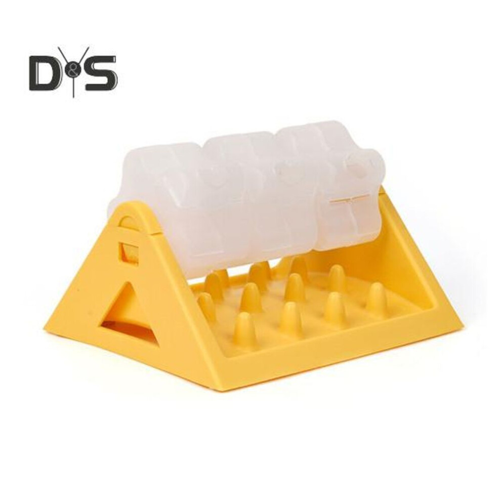 (yellow) Rolling Food Leakage Toy Interactive Dog Treat Dispensing Toy Puzzle Slow Feeder Pet Bowl For Cat Puppy Training Bored Relief