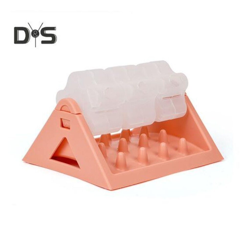 (pink) Rolling Food Leakage Toy Interactive Dog Treat Dispensing Toy Puzzle Slow Feeder Pet Bowl For Cat Puppy Training Bored Relief