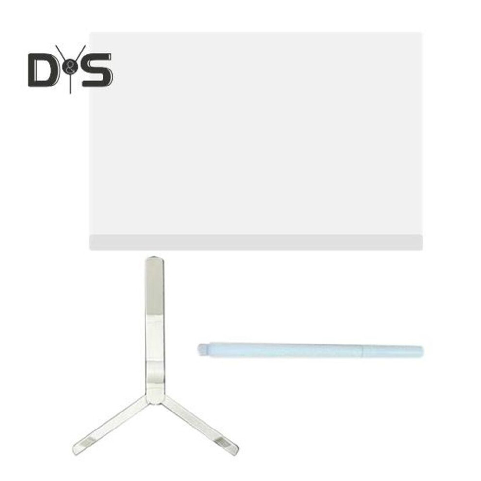 (as the picture, Square) Led Note Board With 7 Colors Pen Soft Glow Widely Used Illuminated Drawing Board Glowing Acrylic Message Marker Board With Light