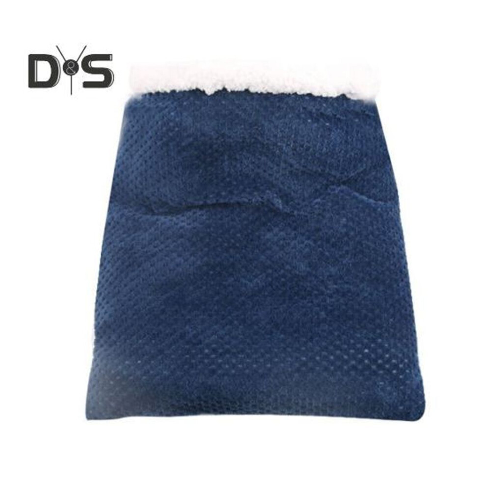 (dark blue) Cat Winter Sleeping Bag Cozy Warm Cat Cave Bed Flannel Covered 360-degree Warmth Cat Tunnel Bed For Kittens And Puppies