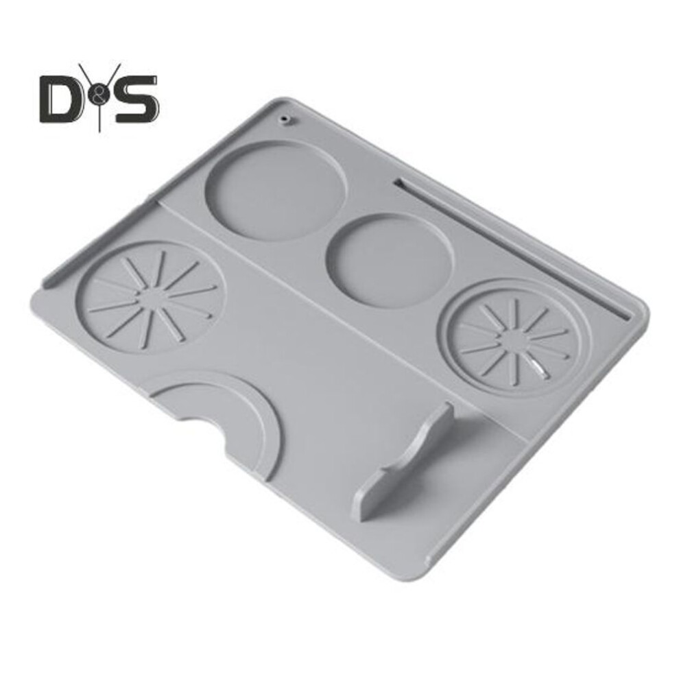 (light grey) Espresso Tamping Mat Non-slip Silicone Coffee Tamper Mat Espresso Tamp Station Pad Barista Tool For Countertop Kitchen Bar