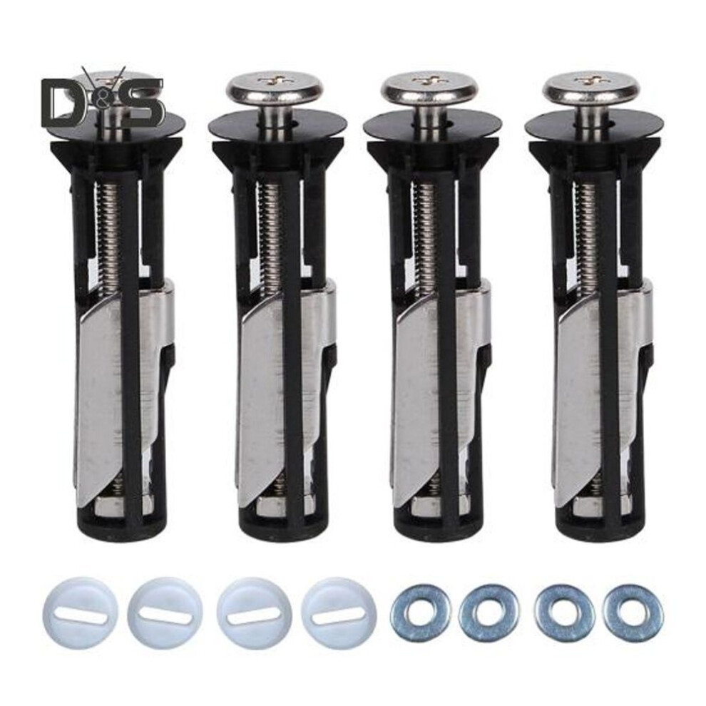 (as the picture, 4pcs) 2/4pcs Toilet Seat Fixing Screws Easy Installation Universal Toilet Seat Bolt Kit Heavy Duty Toilet Seat Screws Kit