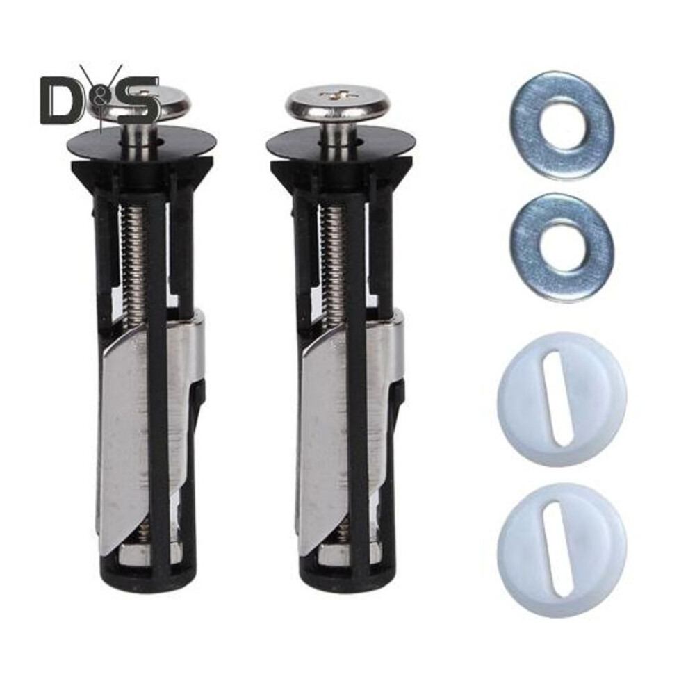(as the picture, 2pcs) 2/4pcs Toilet Seat Fixing Screws Easy Installation Universal Toilet Seat Bolt Kit Heavy Duty Toilet Seat Screws Kit
