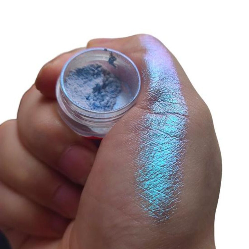 (blue) 1g Portable Shining Eyeshadow Glitter Useful Women Makeup Powder