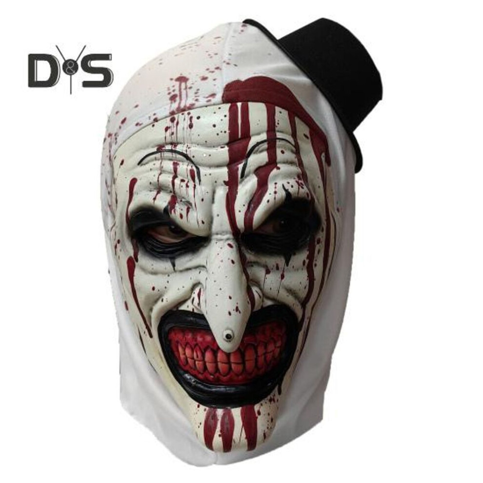 Halloween Clown Face Cushion Latex Soft Blood Terrifier Costume Prop Adult Scary Face Cushion Cosplay Party Accessories